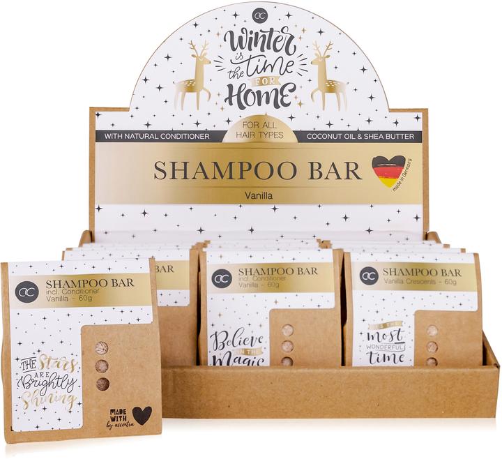 Roost Festes Shampoo Winter Magic 5652743 Duft Parfümöl Vanille 60g (Festes Shampoo)