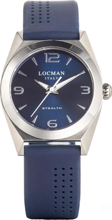Locman Italy Damenuhr Stealth Lady blau Ref. 0804 (Uhr mit Schmuckstein, 33 mm)