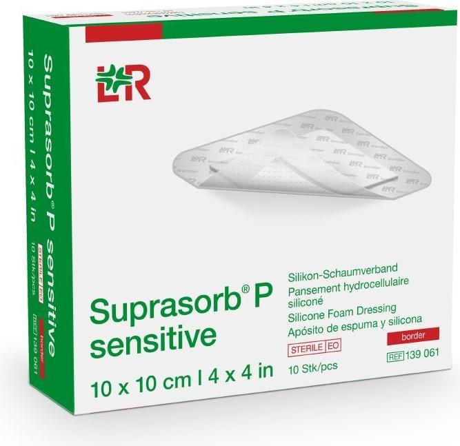 Actual product image Suprasorb P sensitive border 10x10cm (10 x)