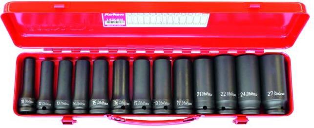 Image du produit Koken Jeu KO-KEN IMPACT 13 pièces, 6 pans, 1/2 pouce long (27 mm, 16 mm, 24 mm, 22 mm, 15 mm, 13 mm, 19 mm, 12 mm, 10 mm, 18 mm, 21 mm, 17 mm, 14 mm)