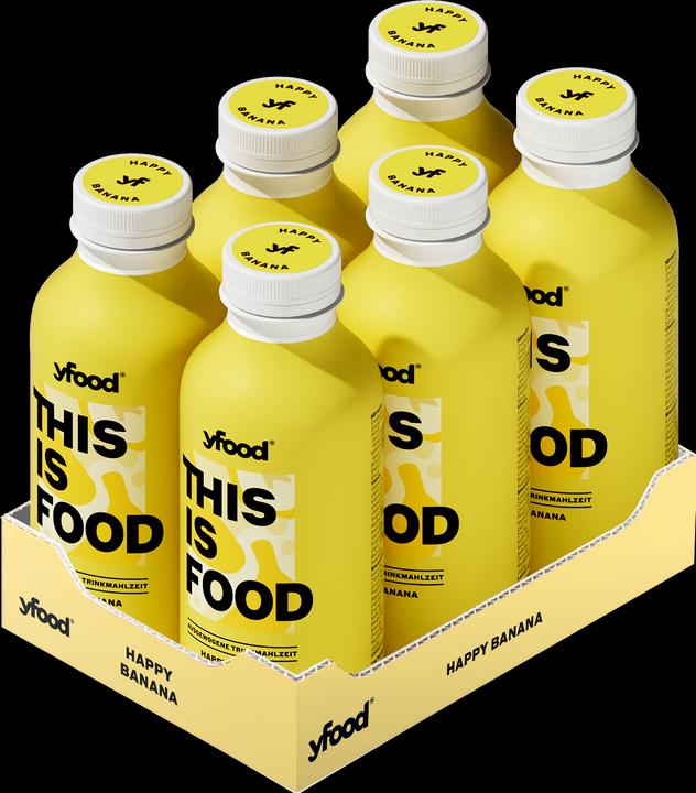 Actual product image YFood Drink meal Happy Banana 500 ml (Banana, 1 x)