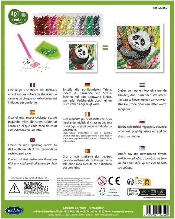 Productafbeelding Sentosphere Panda Diamantscherm