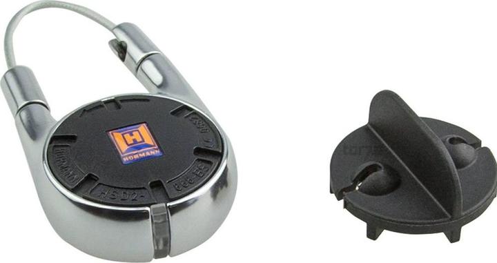 Actual product image Hörmann Hand-held transmitter HSD2 868-BS chrome SW-Europe 2 buttons with key ring 436775 (Handheld transmitter)