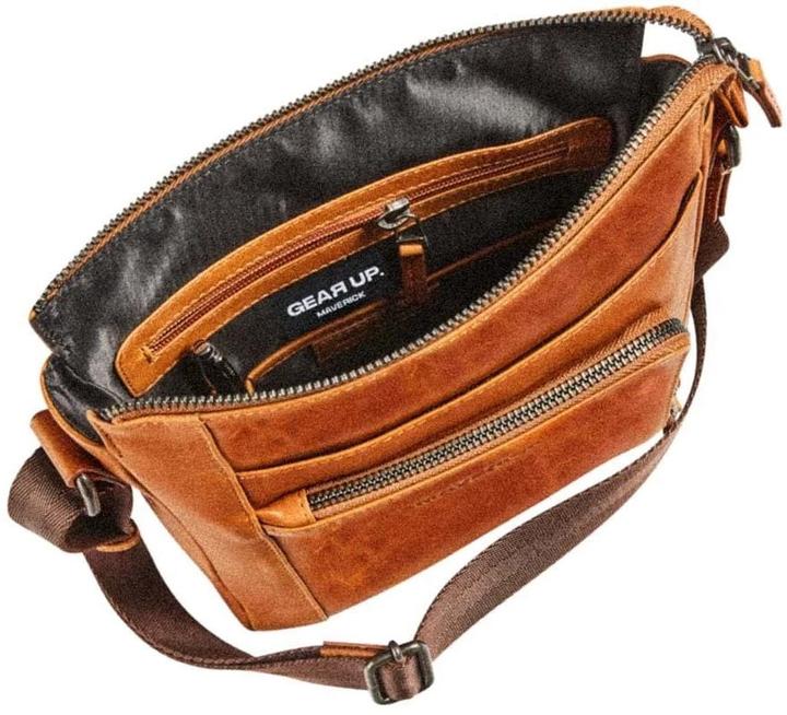 Immagine prodotto Maverick Borsa a tracolla Original Small 21 x 25 x 5.5 cm, Cognac