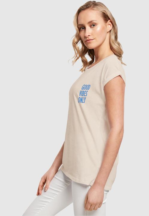 Actual product image Merchcode Ladies Good Vibes Only Extended Shoulder Tee - 118097 (XXL)