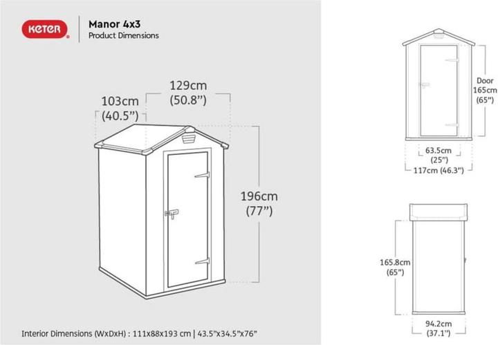 Actual product image Keter Manor