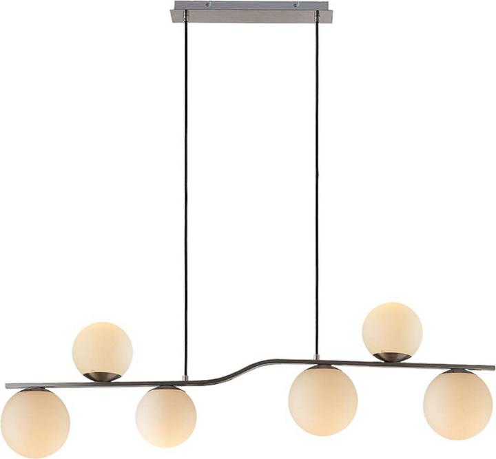 Image du produit Lindby Avalyn Lampe suspendue opale/nickel (E14)