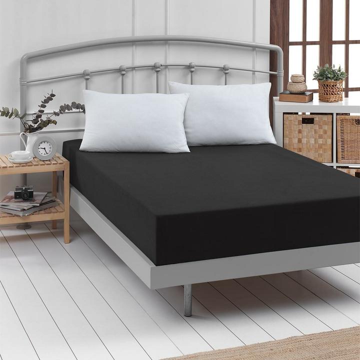 Actual product image Traumschlaf Fine fibre box spring fitted sheet (200x200 cm)