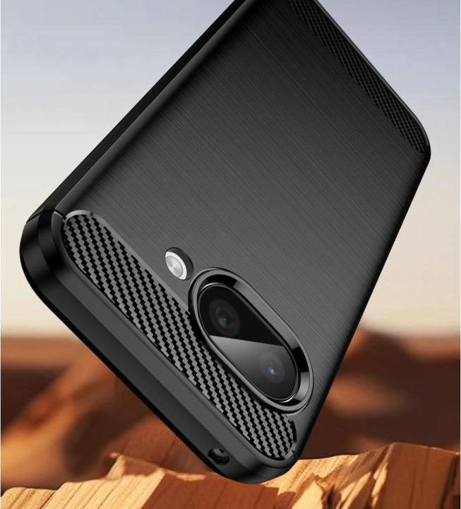 Actual product image Screenguard Carbon Brushed Soft TPU Hülle (Google Pixel 9a)