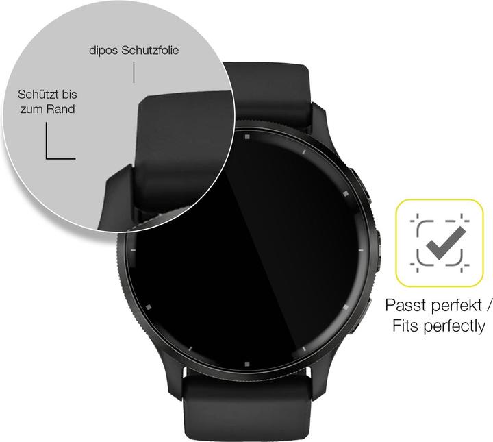 Produktbild Dipos 3D Full Cover Schutzfolie (Garmin Venu 3)