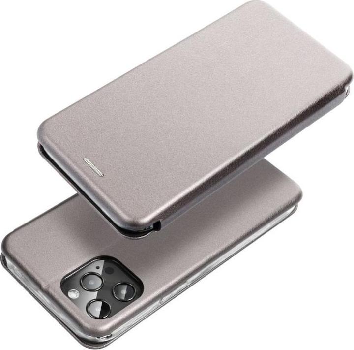Actual product image OEM Book case ELEGANCE book case for SAMSUNG A55 grey (Samsung Galaxy A55)