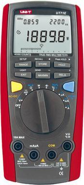 Actual product image Uni-T UT71E - LCD - 9 V - 384 g - 93 x 40 x 200 mm
