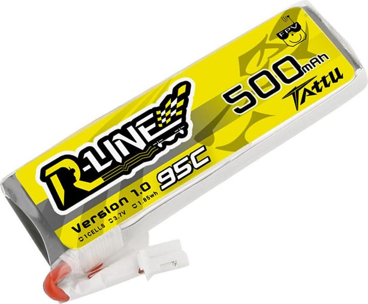 Produktbild Tattu RC-Akku LiPo 500 mAh 3.7 V 95C R-Line (3.70 V, 500 mAh)