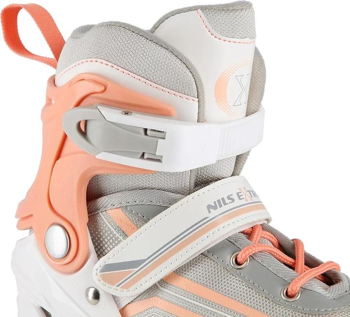 Actual product image Nils NH18190 2in1 WHITE AND PINK SIZE M. S(29-33) INLINE SKATES WITH DIM. TUL. ICE HOCKEY EXTREME (29, 30, 31, 32, 33)