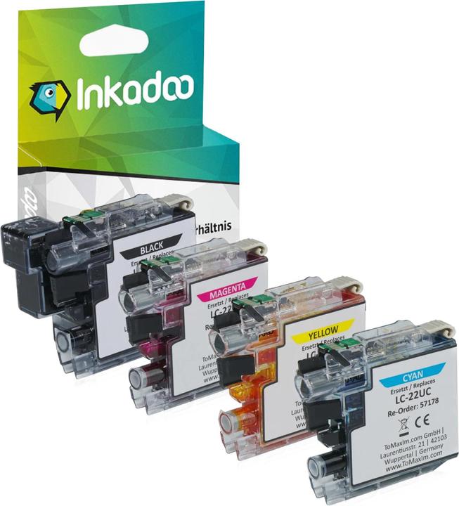 Immagine prodotto Inkadoo Druckerpatronen kompatibel mit Brother LC-22UY Tintenpatrone LC22 UY