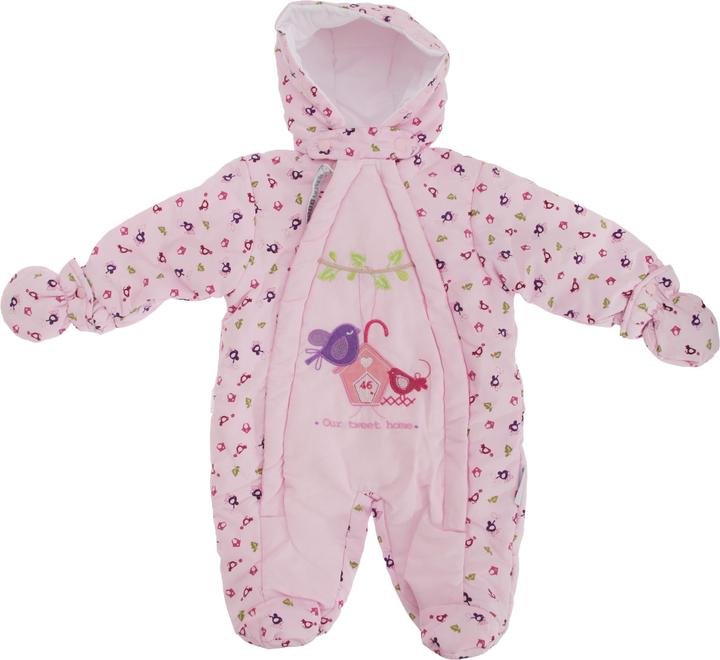Immagine prodotto Universal Textiles Tuta da neve con cappuccio con disegno di uccellini - Bambina (56)