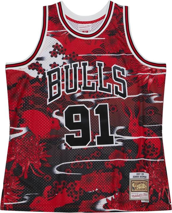 Mitchell & Ness Swingman Mesh Jersey Chicago Bulls ASIAN Dennis Rodman - L (L)