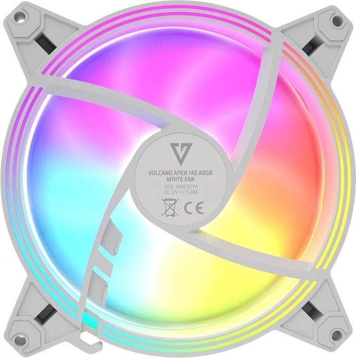 Actual product image Modecom Volcano Apex 140 Argb Weisser Lüfter (140 mm)