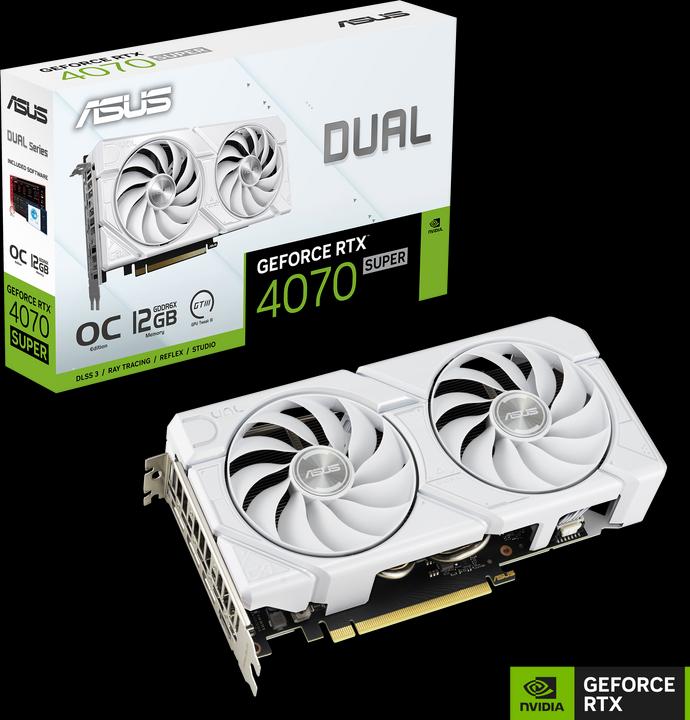 Immagine prodotto ASUS VGA GeForce® RTX 4070 Super 12GB Dual Evo White OC (12 GB)