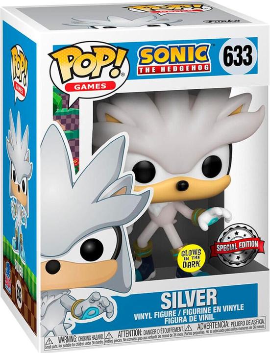 Produktbild Funko Sonic The Hedgehog POP! Games Vinyl Figur Silver The Hedgehog(GW) 9 cm