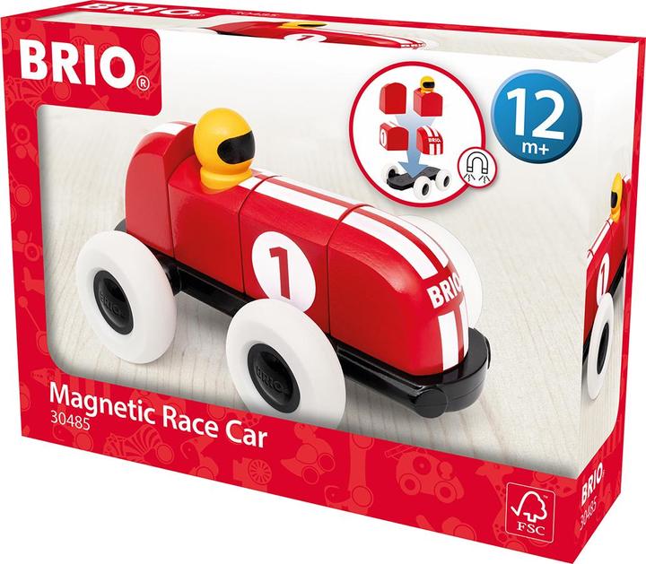 Image du produit Ravensburger BRIO - 30435 Voiture de course en briques magnétiques | Voiture-jouet pour enfants de 12 mois et