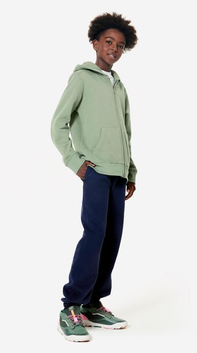 Image du produit Domyos Sweat zippé enfant, vert kaki (122)