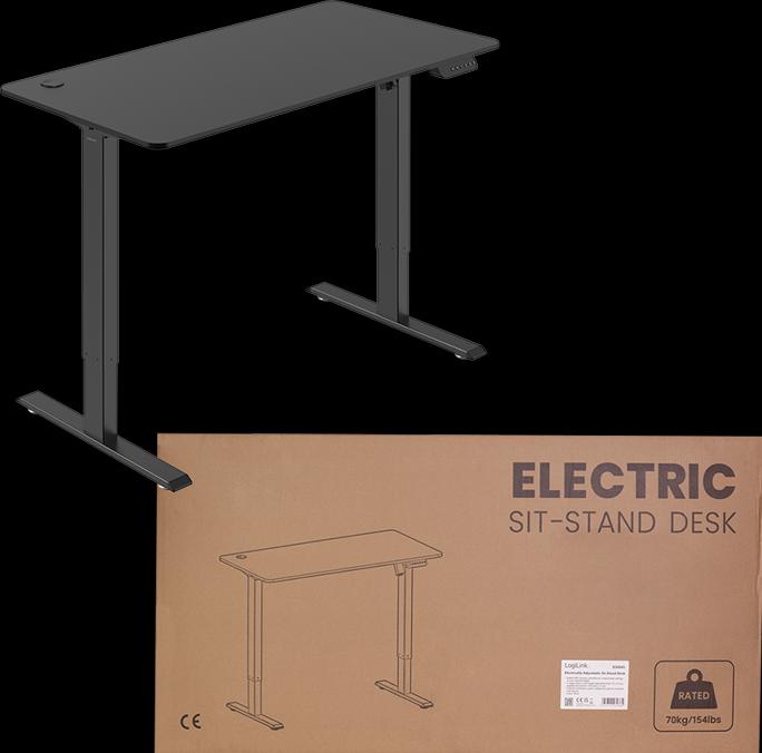 Produktbild LogiLink Sitz-Steh-Schreibtisch (120 x 60 x 114 cm)