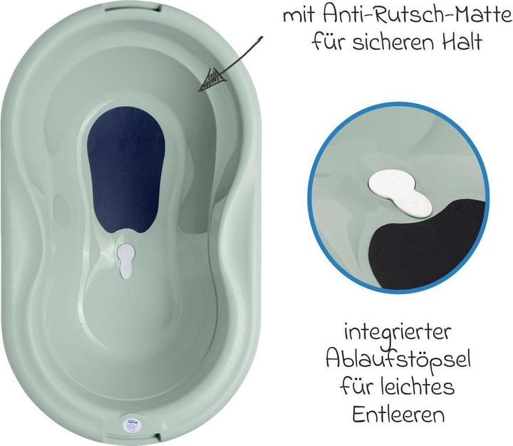 Produktbild Rotho Babydesign Babybadewannen & Badeeimer Baby-Badewanne Tilo - mit Anti-Rutschmatte