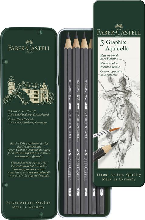 Produktbild Faber-Castell Graphite Aquarelle (3.30 mm, HB, 5 x)