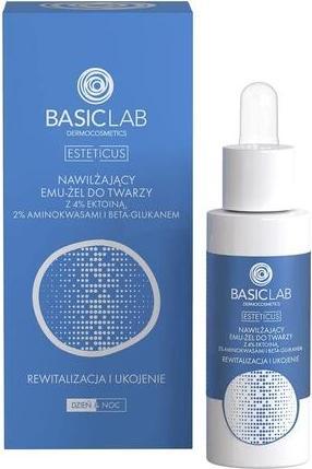 Produktbild BasicLab Esteticus Moisturizing Emu-Gel For Face With 4% Ectoine Amino Acids And Beta-Glucan 30Ml (30 ml)