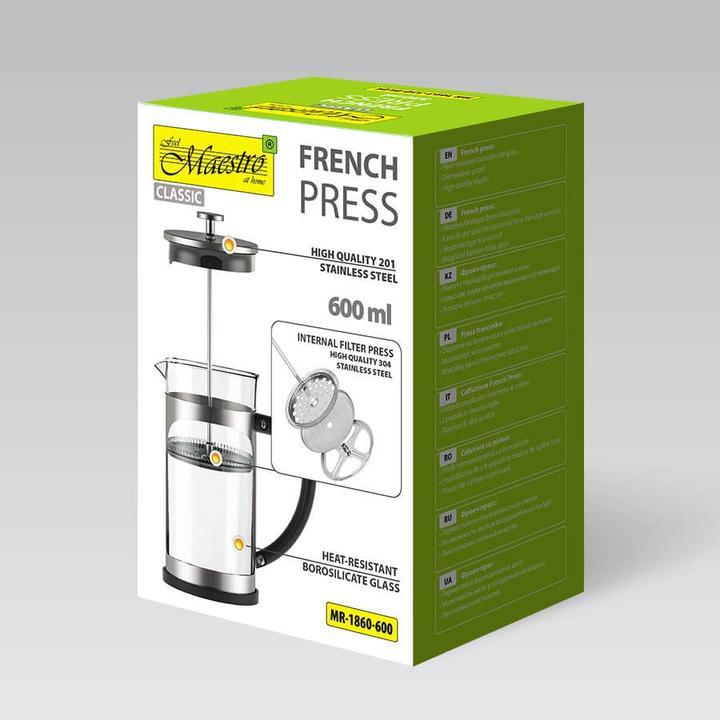 Actual product image Maestro Prasa francuska 600ML MR-1860-600 (0.60 l)