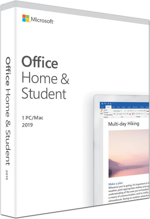 Produktbild Microsoft Office Home & Student 2019 Englisch (1 User, unbegrenzt)