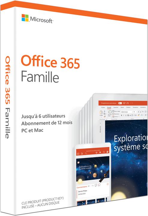 Produktbild Microsoft Office 365 Home Französisch (1 User, 12 Monate)