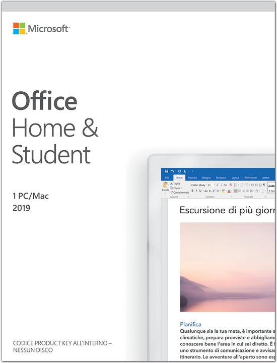 Produktbild Microsoft Office Home & Student 2019 Italienisch (1 User, unbegrenzt)