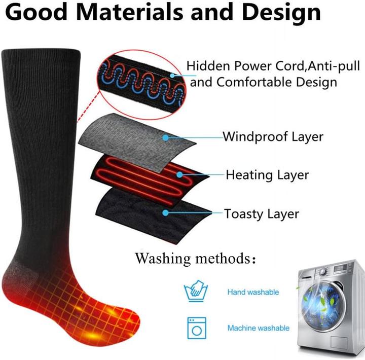 Actual product image Barchi Heat Wiederaufladbare Heizsocken (46 - 48)