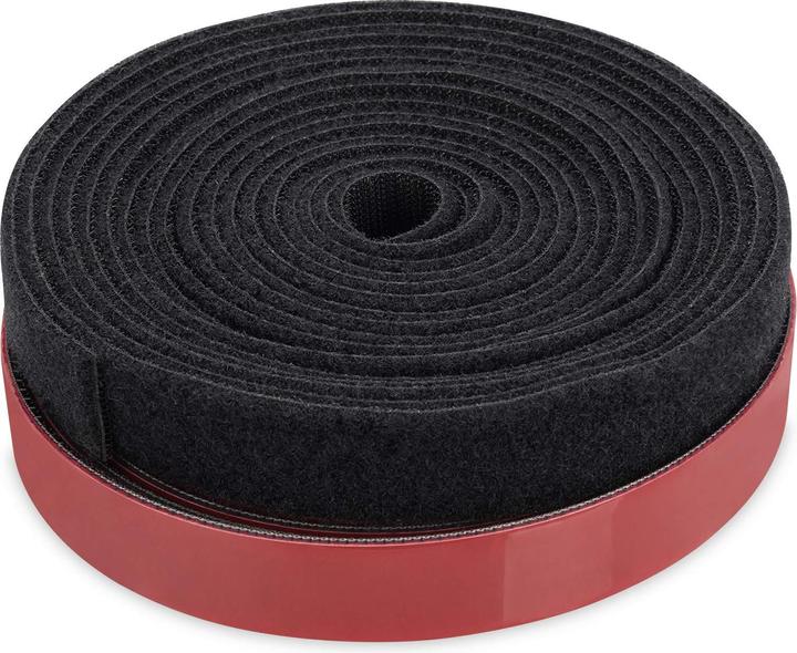 Digitus Klett-Kabelmanagement-System Pilzkopfband 2.5m selbstklebend (25 mm)
