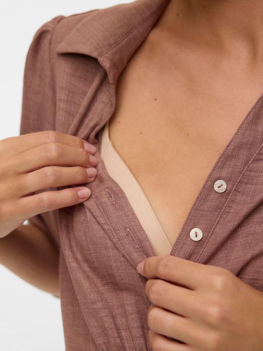 Immagine prodotto Mamalicious Normal geschnitten V-Ausschnitt Top Bluse (M)
