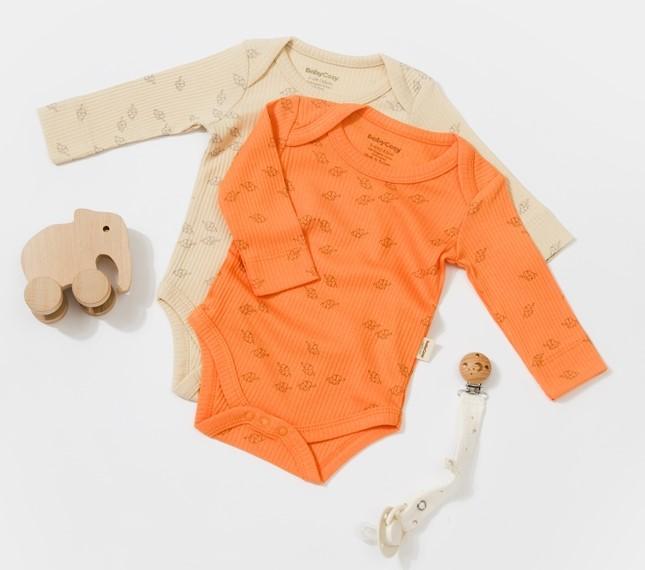 BabyCosy Langarmbody, 2 Pack
