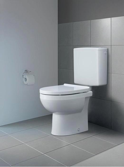Produktbild Duravit Stand-WC DURASTYLE BASIC RIMLESS ti. 365x560mm Ab se HygieneGlaze weiss