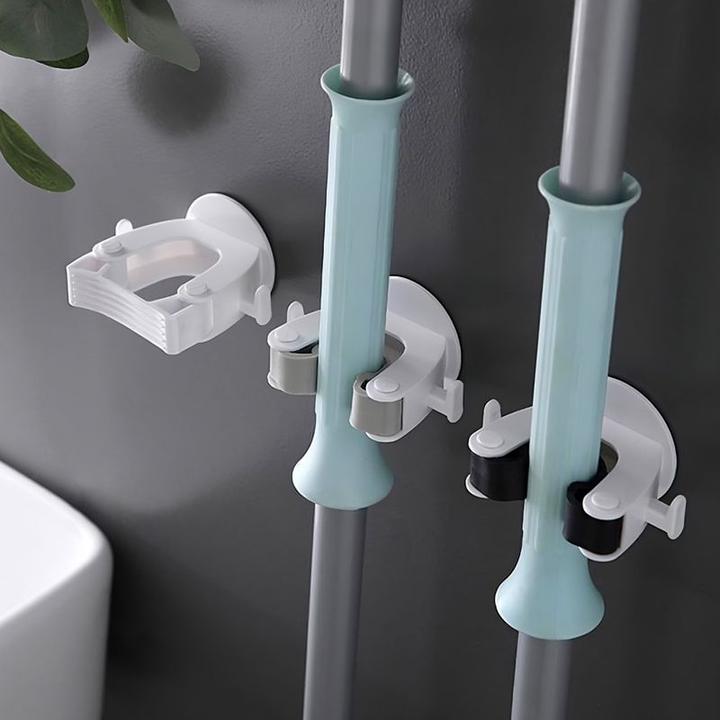 Produktbild Hermex Besen Halter Organizer Spann Halterung Wandhalterung Aufhänger (1 Stk.)