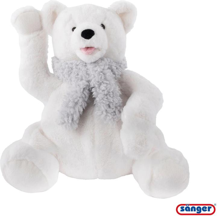 Sänger Wärmflasche Plüschtier Eisbär Knut mit Wärmflasche aus Naturkautschuk (0.80 l)