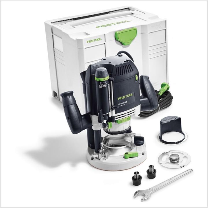 Produktbild Festool OF 2200 EB-Plus Oberfräse 2200W 80mm Hub ( 574349 ) + Zubehör + Systainer