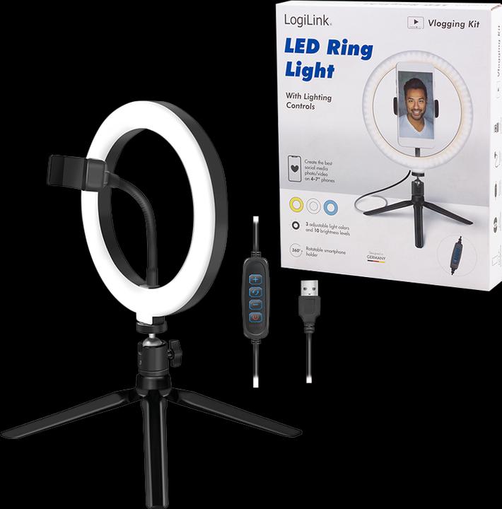 Produktbild LogiLink Smartphone-Ringlicht (Ringleuchte)