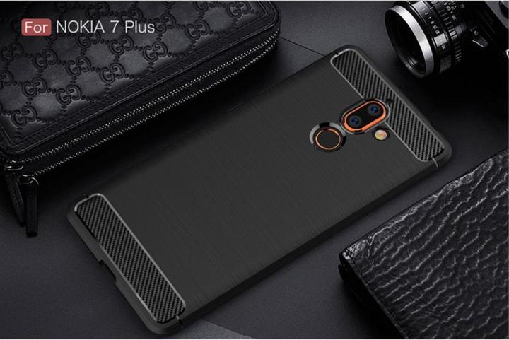 Actual product image Cover-Discount Silicone case metal carbon look