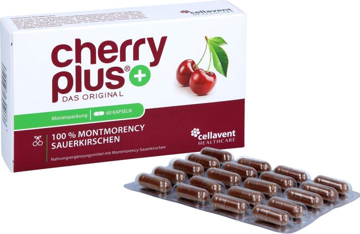Produktbild cherry plus Sauerkirsch Kapseln Kaps (60 Stück, Kapseln)