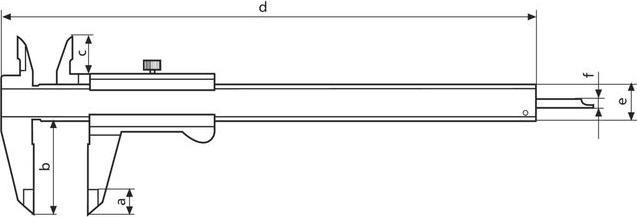 Productafbeelding Magni Zak schuifmaat 300mm, 0,02mm MAHR (30 cm)