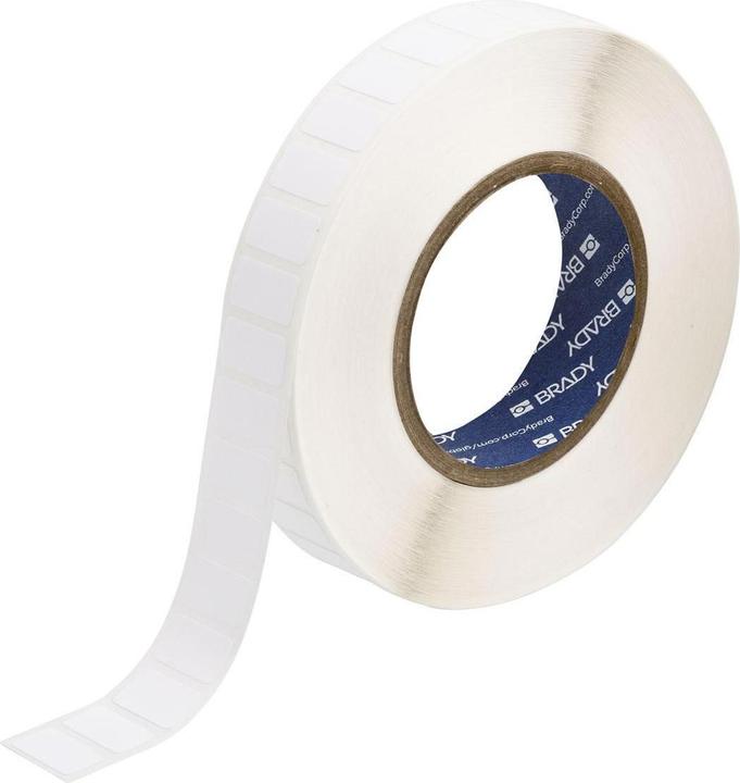 Actual product image Brady THT-125-499-3, nylon fabric, white, matt, 22.86 x 12.70 mm, permanent (3000 E.) (2.29 cm)
