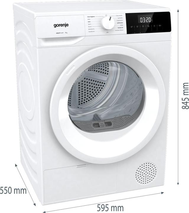 Image du produit Gorenje Sèche-linge à pompe à chaleur (7 kg, Droite)