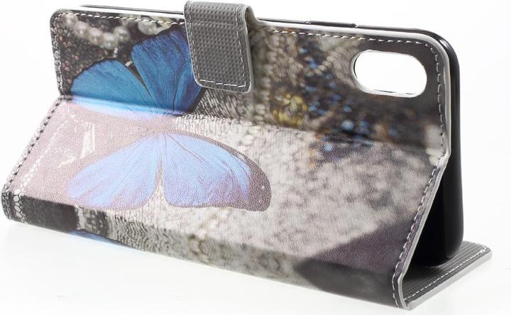 Image du produit Cover-Discount Housse en cuir Porte-carte Papillon (Apple iPhone XR)