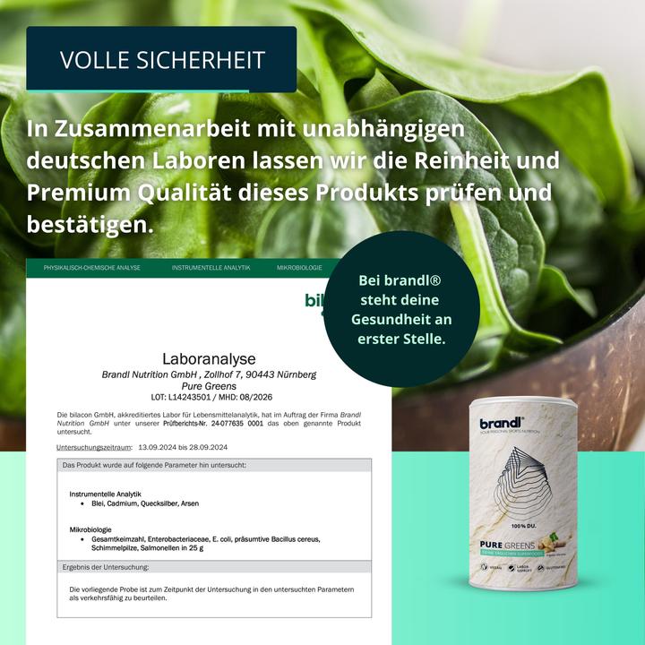 Produktbild Brandl Superfood Greens Pulver Vegan (1 Stück, Pulver, 300 g)